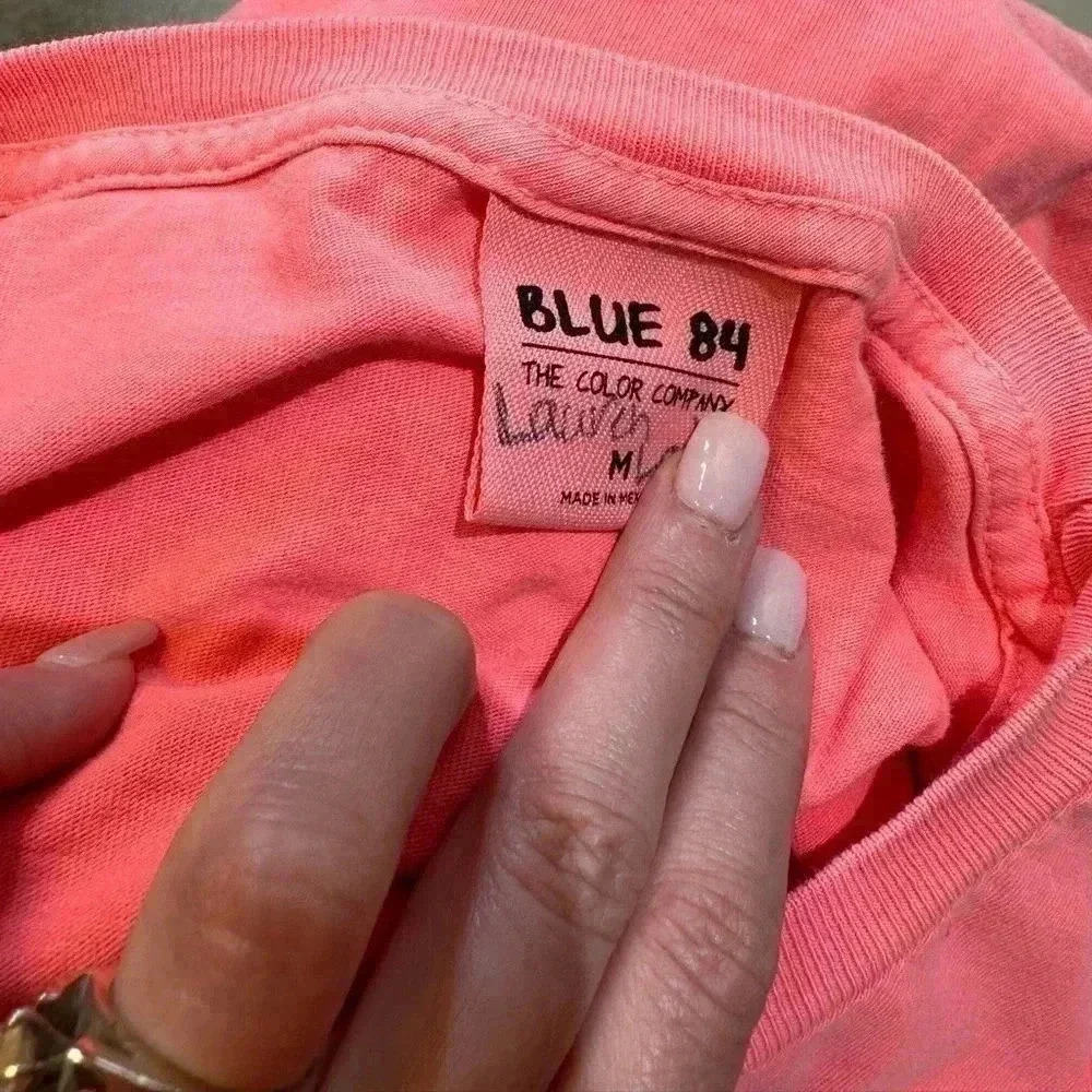 Blue 84 Sante Fe New Mexico Long Sleeve Crewneck T-Shirt Coral Size M - Picture 5 of 7